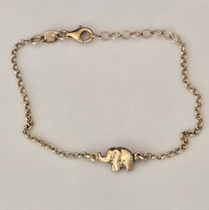 Dyadema 925 Sterling  Elephant Charm Bracelet